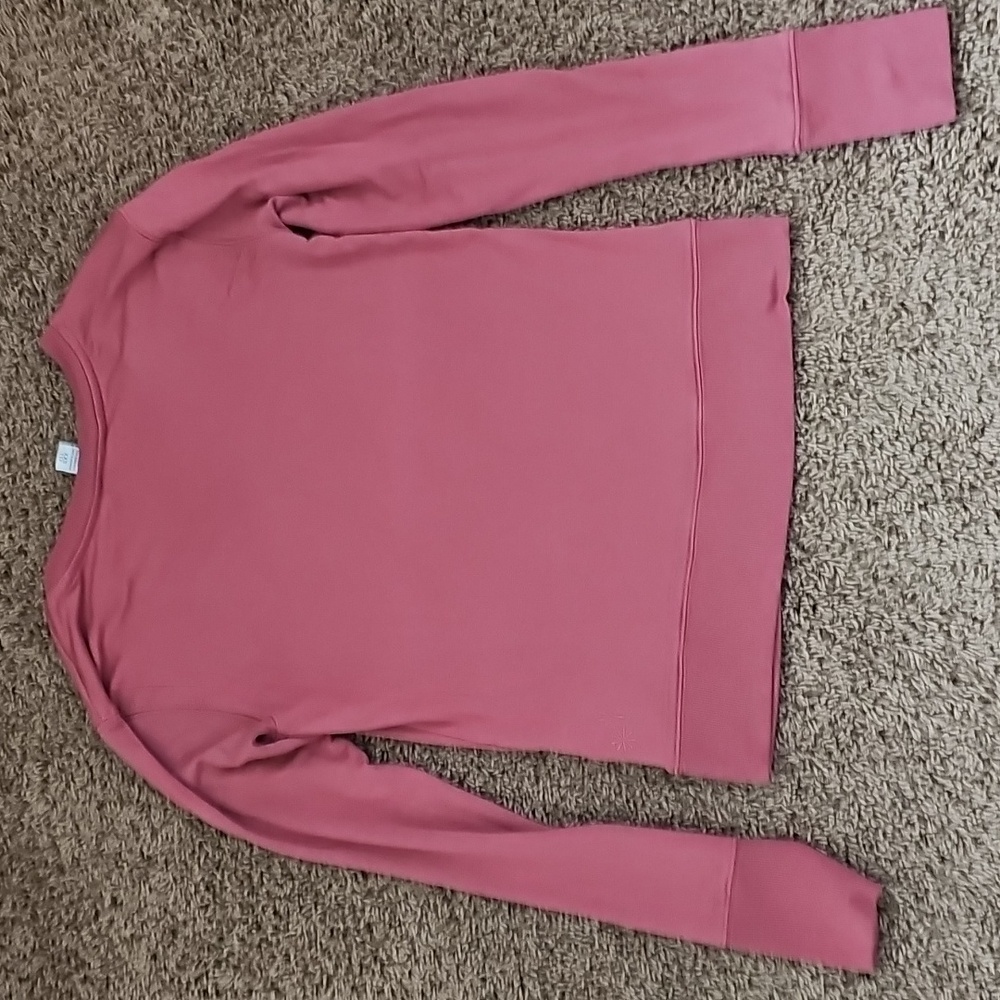 Athleta Women's Long Sleeve V-Neck Top - Rose - Picture 4 of 4